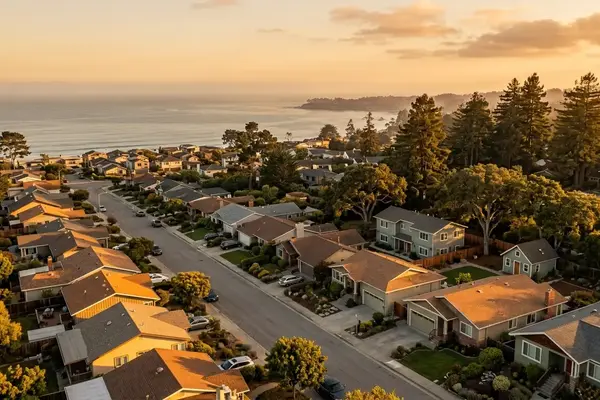 Santa Cruz Neighborhood near the ocean